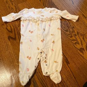 Ralph Lauren girls footed onesie w/ballet slippers